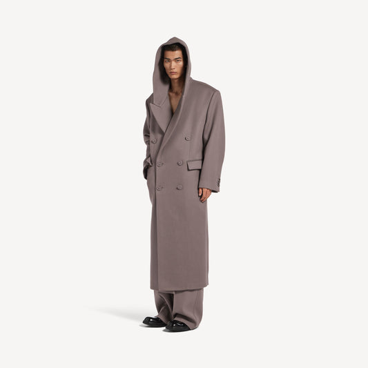 Hooded tailor coat - alternative view