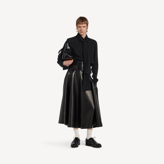 Silk crepe scarf shirt - alternative view