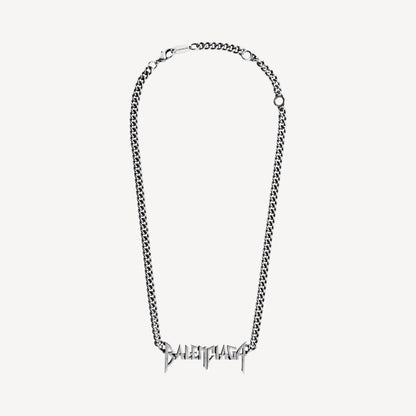 Typo metal necklace - Silver