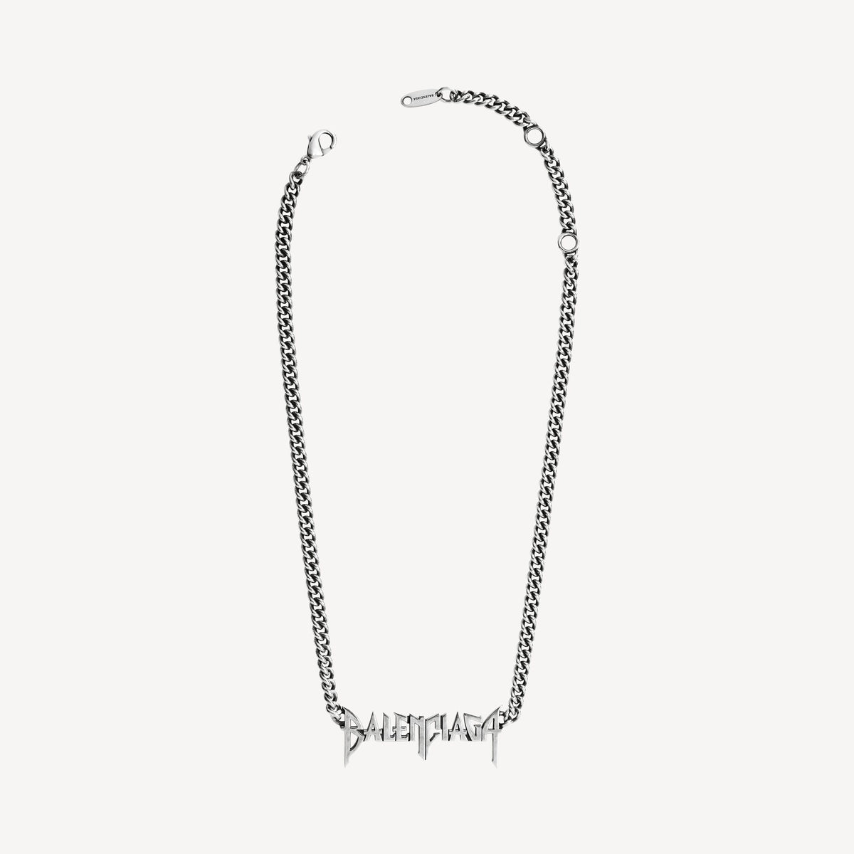 Typo metal necklace - alternative view