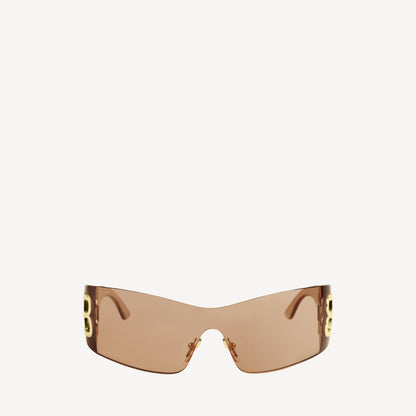 Bossy mask sunglasses - Light Brown
