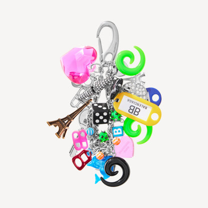Pigalle collector bag charm/keychain - Silver
