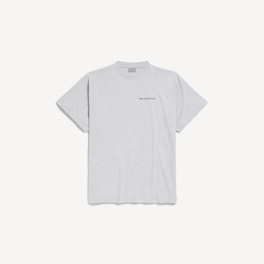 Balenciaga back gradient oversized t-shirt - Light Heather Grey