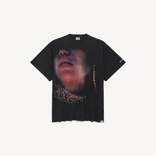 Look away oversized t-shirt - Black