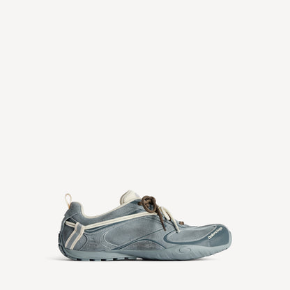 Radar velvety sneaker - Grey/Off White/Brown