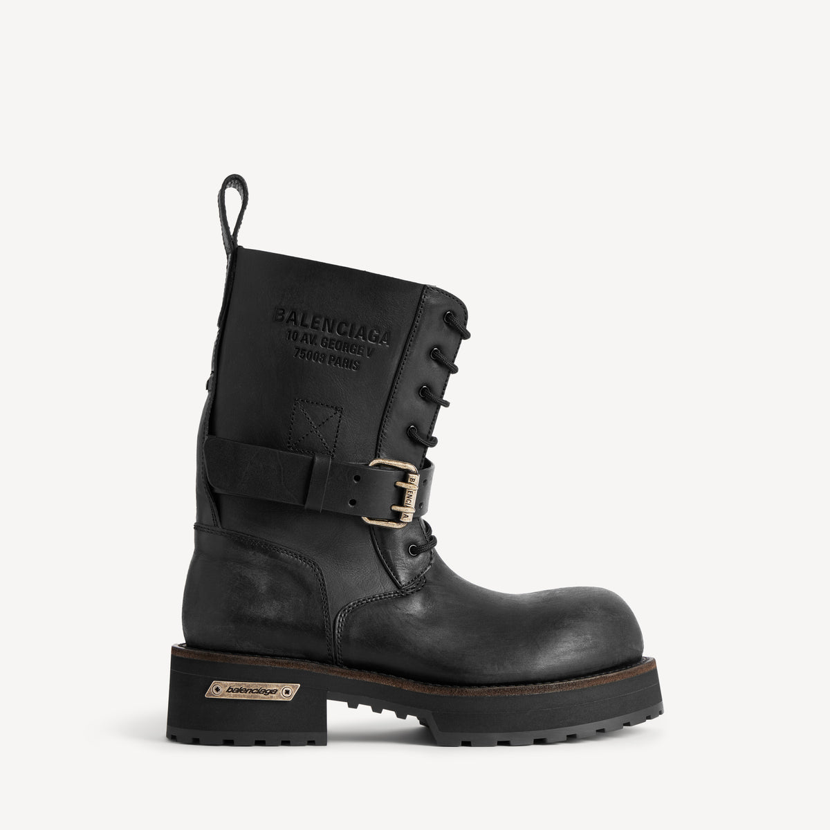 Venom lace-up bootie - Black