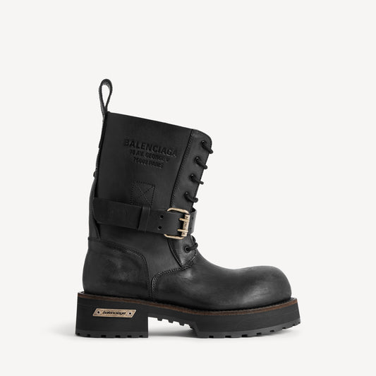 Venom lace-up bootie - Black
