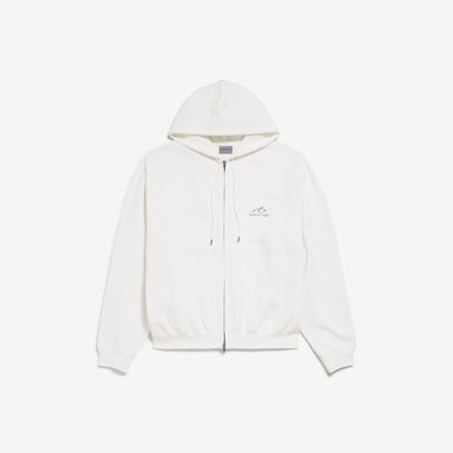 Bodies zip-up hoodie - White