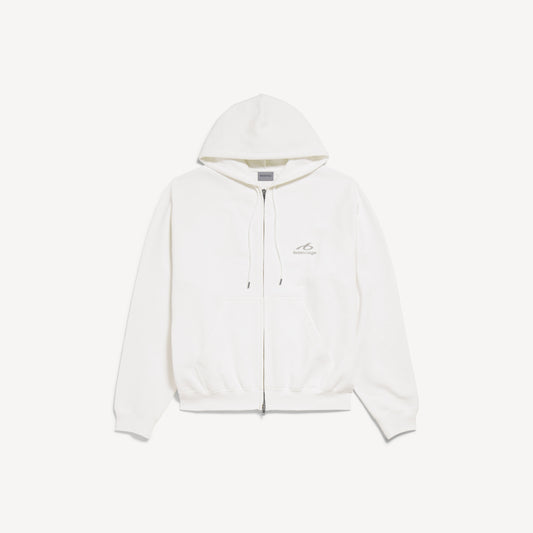 Bodies zip-up hoodie - White