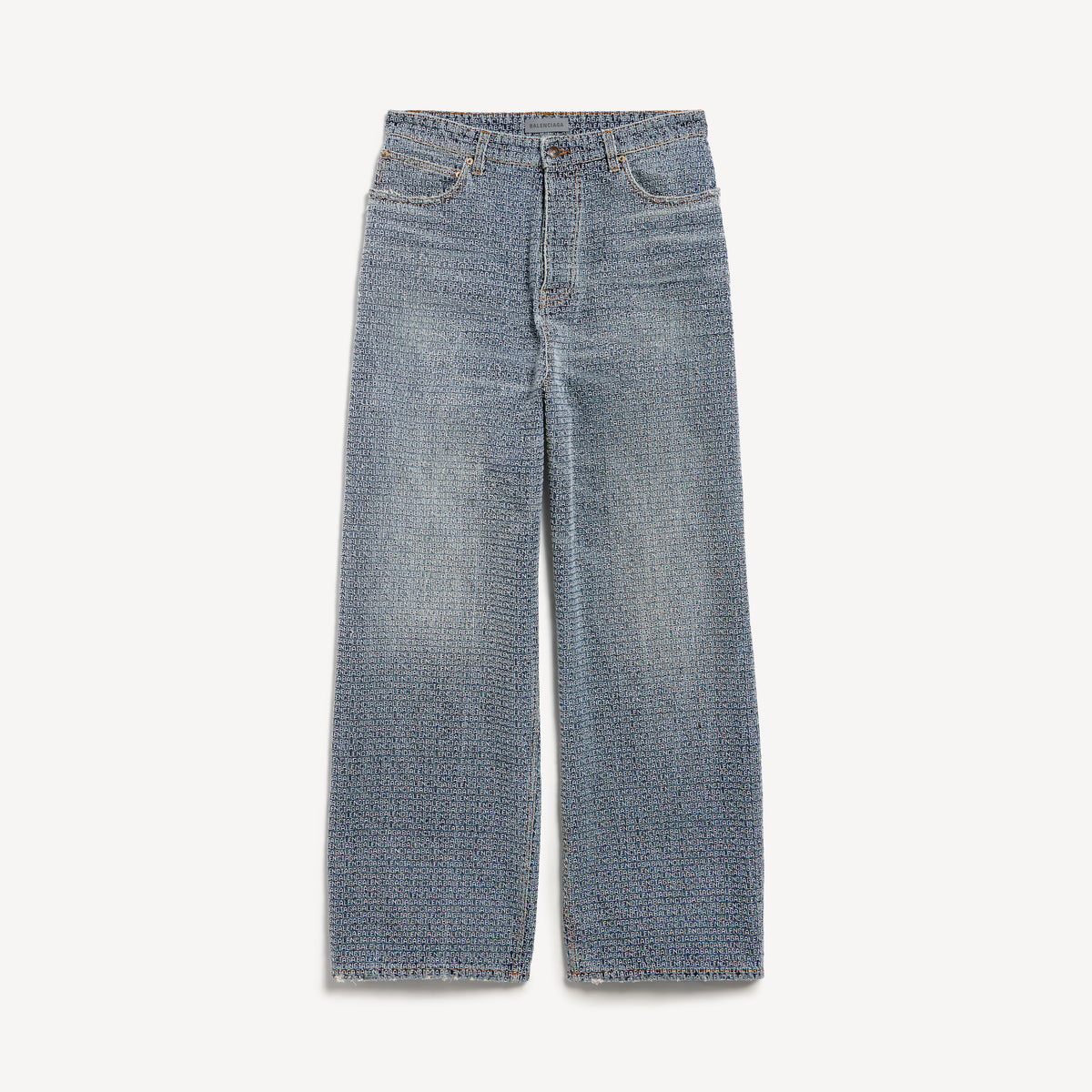 Denim stitch baggy jeans - Dark Blue