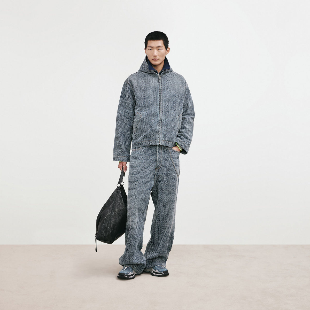 Denim stitch baggy jeans - alternative view