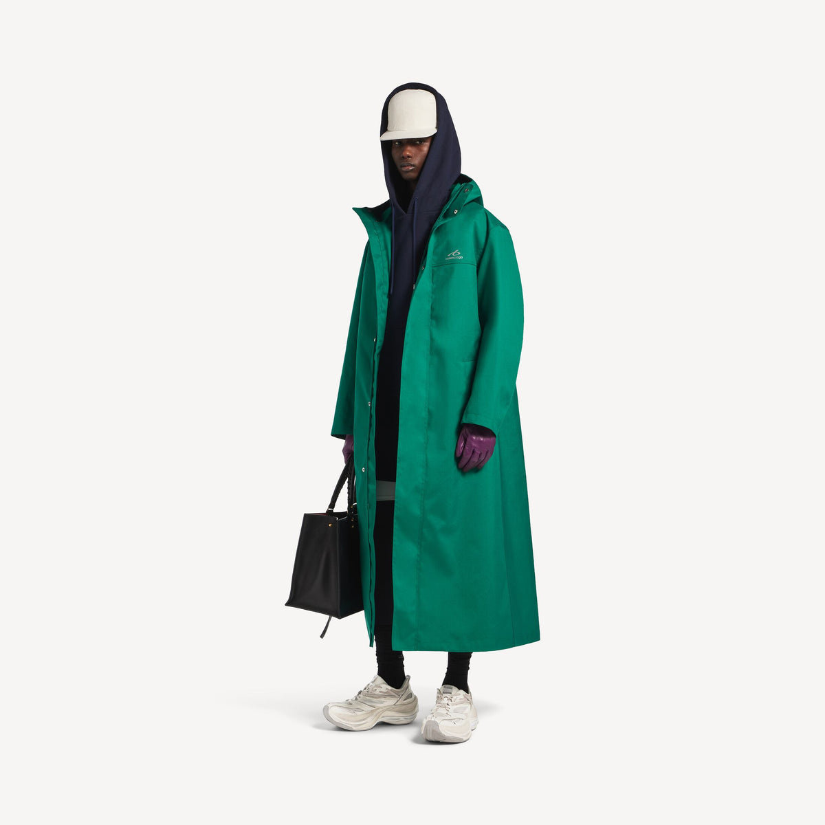Techwear long windbreaker - alternative view