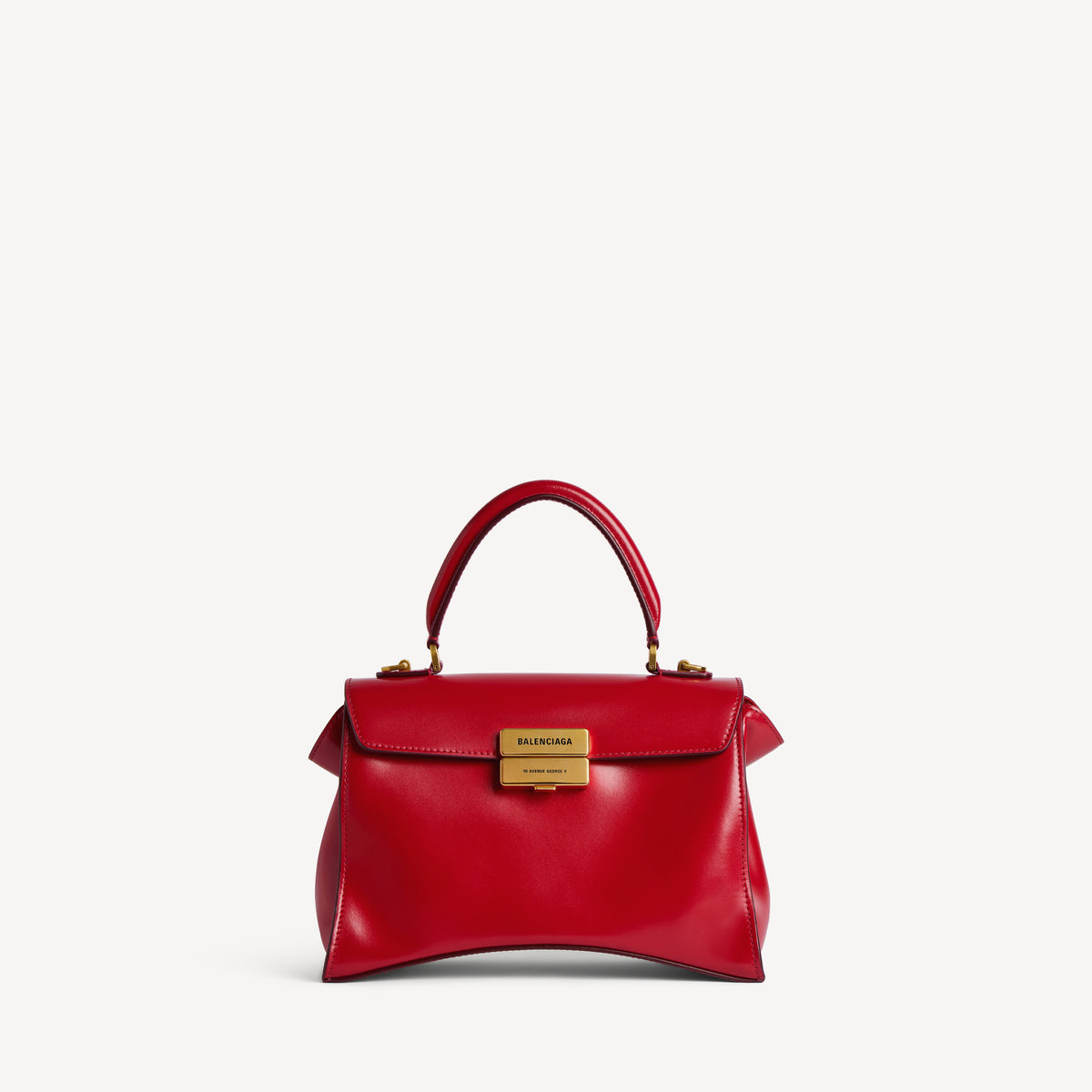 Hourglass avenue top handle bag small - Carmin Red