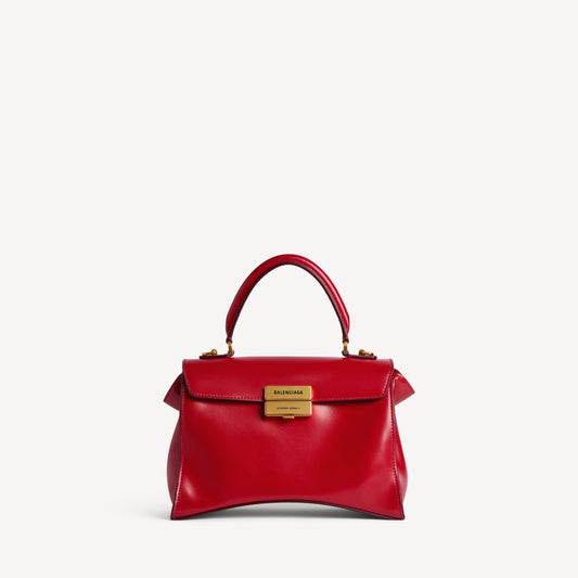 Hourglass avenue top handle bag small - Carmin Red