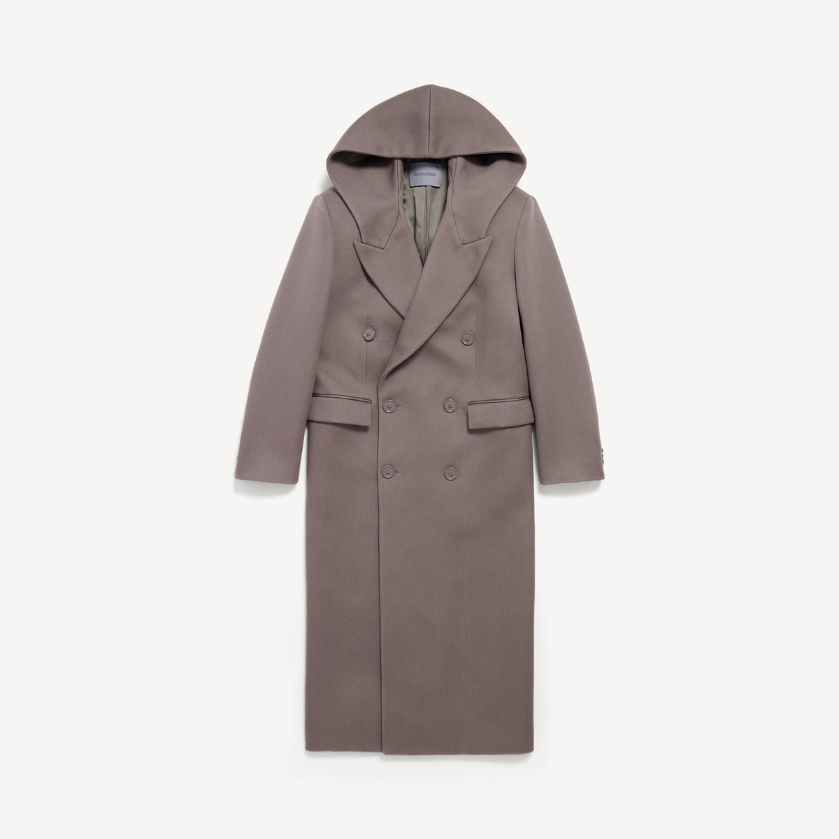 Hooded tailor coat - Smoke