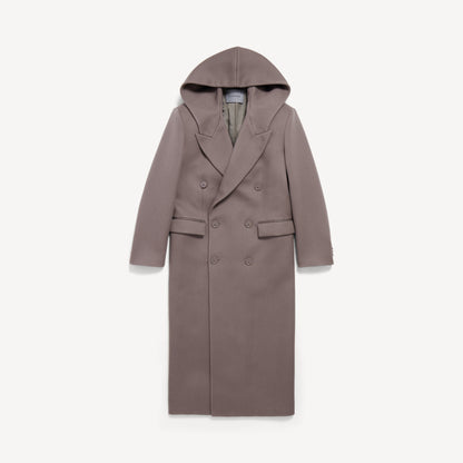 Hooded tailor coat - Smoke