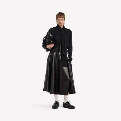 Silk crepe scarf shirt - alternative view